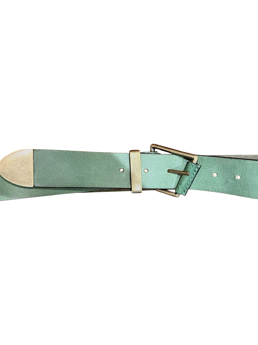 We The Free Green Leather Belt